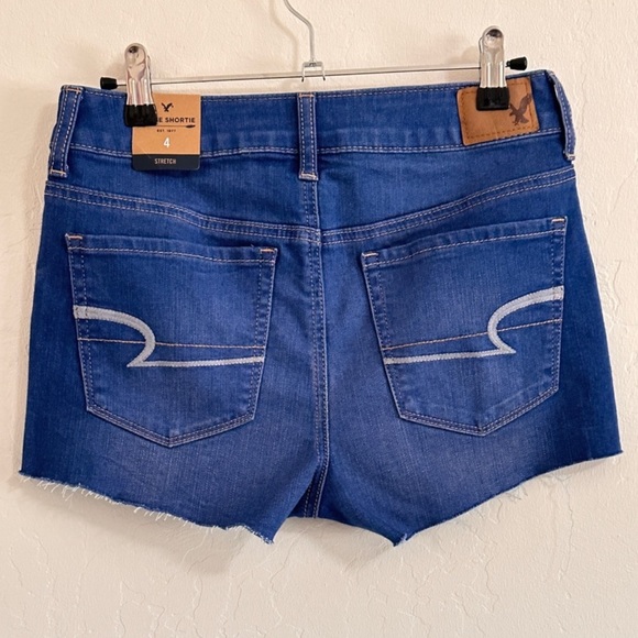 🆕 American Eagle High-Rise Shortie. Super Stretch. Size 4 - NWT - Picture 3 of 11